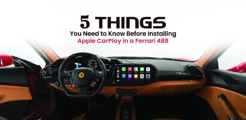 ferrari 488 apple carplay