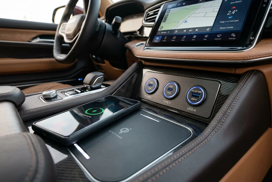 High-Power USB-C PD & Fast Wireless Charging Console