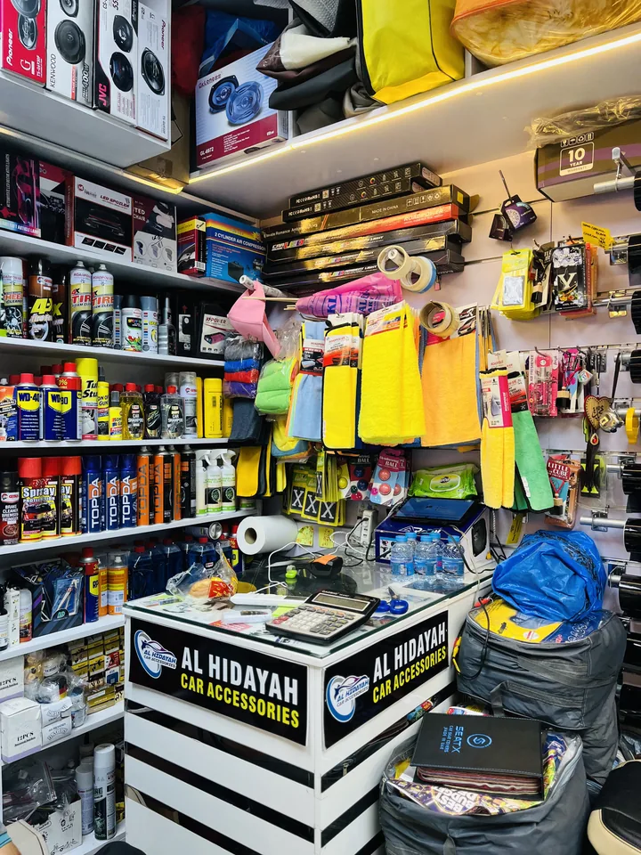 Al Hidayah service counter and accessories shelves